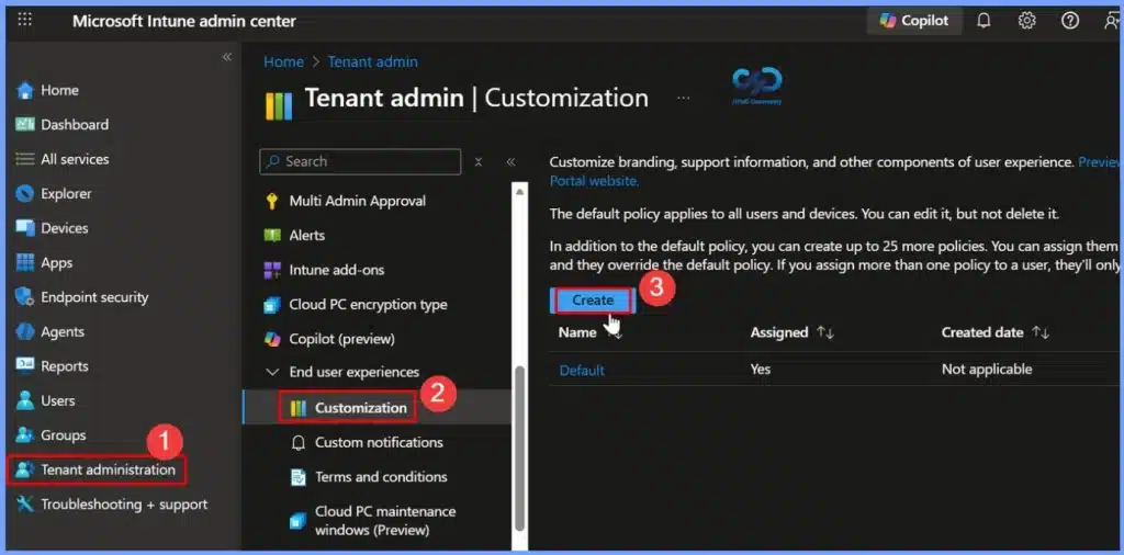 Intune Company Portal Branding Customisation Options 2 Intune Company Portal Branding Customization Options - Fig.1