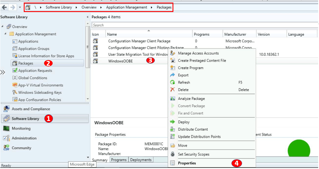 SCCM Task Sequence Available Deployment Options In Distribution Points ...