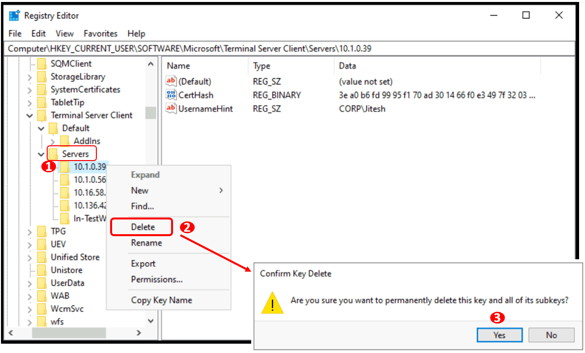 How To Remove RDP Connection Entries From Windows Remote Desktop