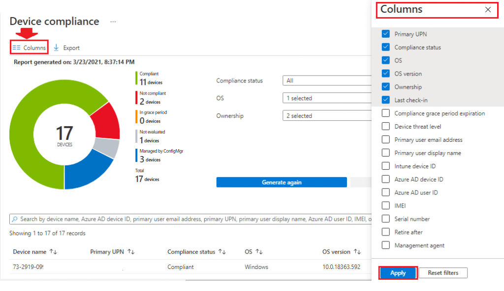Intune Device Compliance Reports | Endpoint Manager