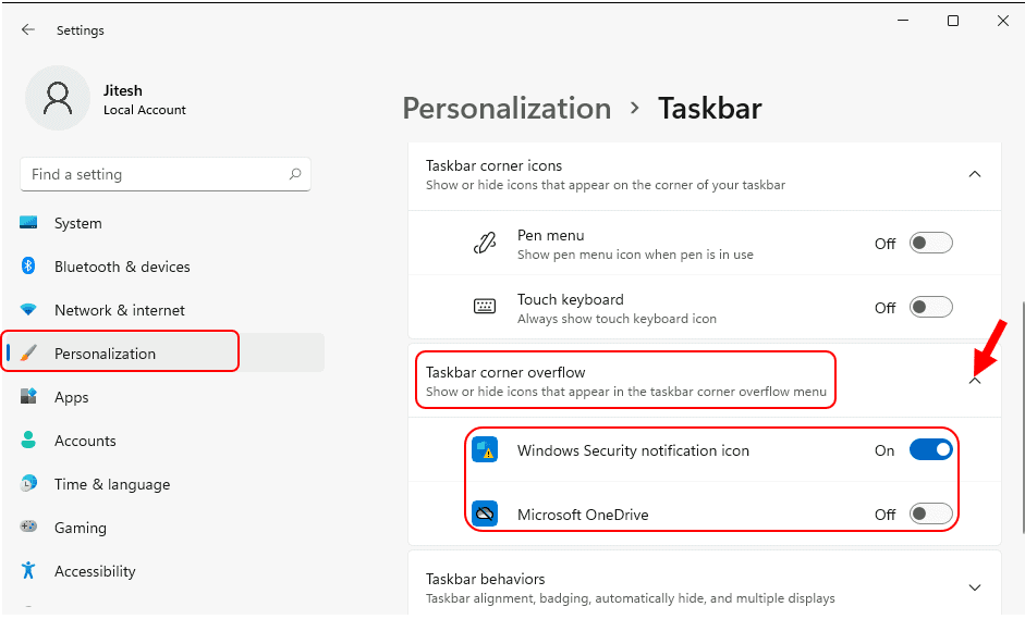 Customize Windows 11 Taskbar Notification Area - Device Management Blog