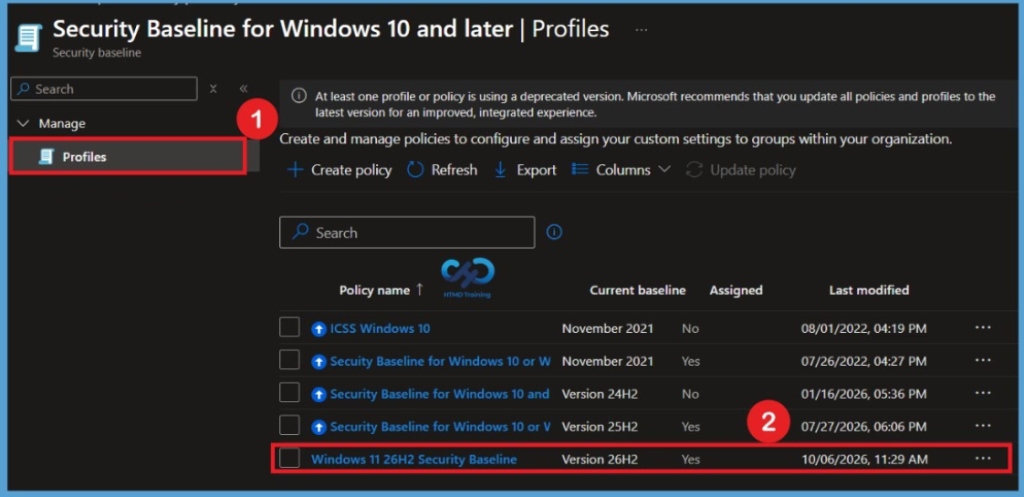 Microsoft Intune and Windows 365 Weekly Highlights: 266th HTMD Newsletter 5th to 9th October 2026 7 Windows 11 26H2 Security Baseline in Microsoft Intune for Enhanced Security and Best Practices - 266th HTMD Newsletter 5th to 9th October 2026 Fig . 7